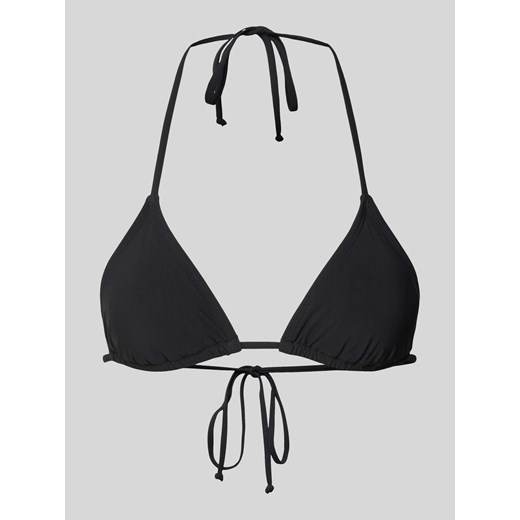 Top bikini z wiązaniem na szyi model ‘SOLID’ ze sklepu Peek&Cloppenburg  w kategorii Stroje kąpielowe - zdjęcie 170749465