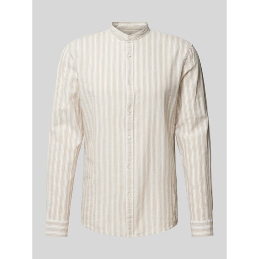 Koszula casualowa o kroju tailored fit ze wzorem w paski ze sklepu Peek&Cloppenburg  w kategorii Koszule męskie - zdjęcie 170749485
