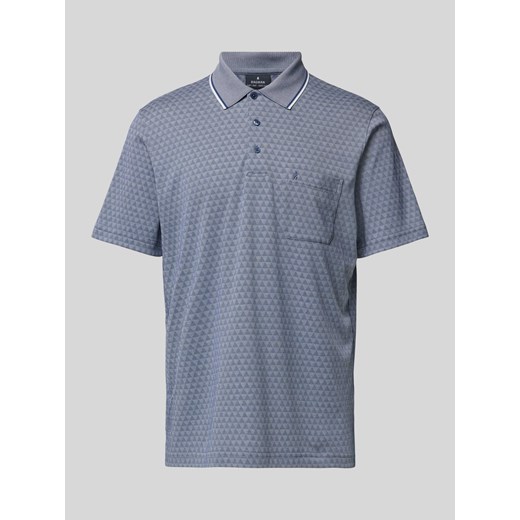 Koszulka polo o kroju regular fit ze wzorem na całej powierzchni ze sklepu Peek&Cloppenburg  w kategorii T-shirty męskie - zdjęcie 170749486