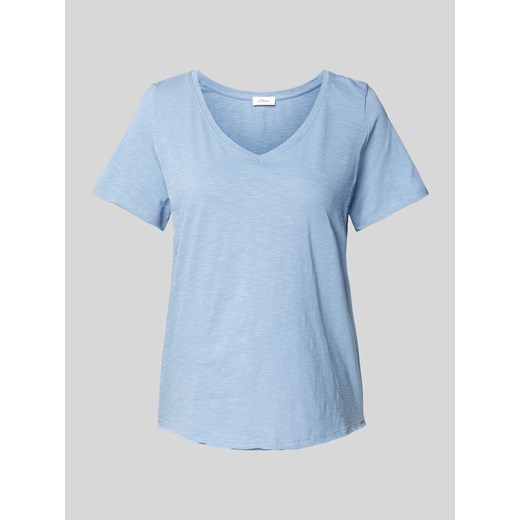 T-shirt z dekoltem w serek ze sklepu Peek&Cloppenburg  w kategorii Bluzki damskie - zdjęcie 170749565