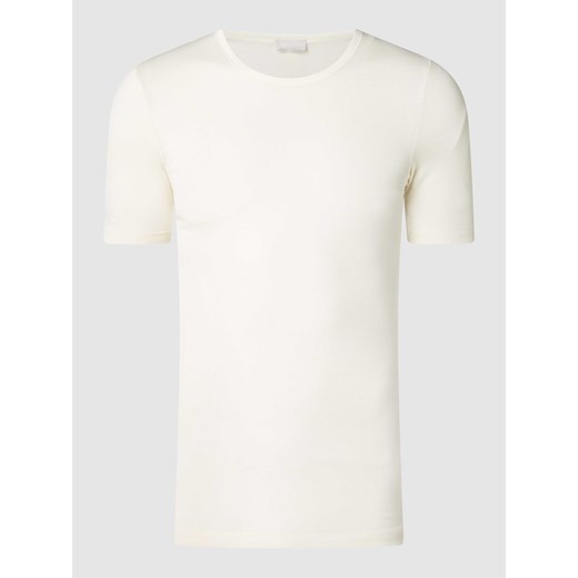 T-shirt z mieszanki wełny merino i jedwabiu ze sklepu Peek&Cloppenburg  w kategorii T-shirty męskie - zdjęcie 170749659