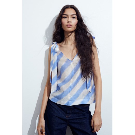 H & M - Tie-strap top - Beżowy H & M 40 H&M