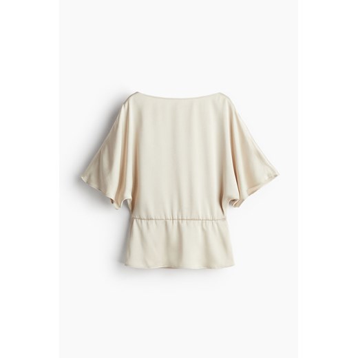 Bluzka damska H & M z długimi rękawami z okrągłym dekoltem 