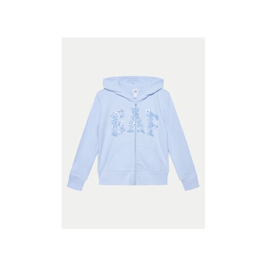 Gap Bluza 890144 Niebieski Regular Fit ze sklepu MODIVO w kategorii Bluzy dziewczęce - zdjęcie 170752828