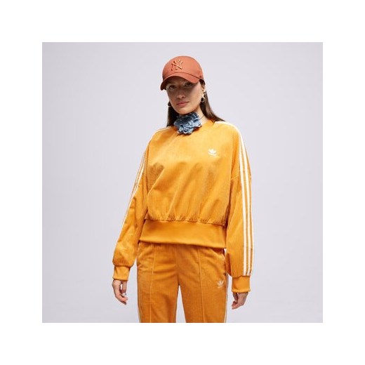Bluza damska Adidas pomarańczowy w miejskim stylu jesienna 