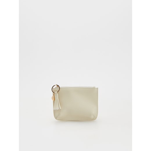 Reserved - Mały portfel z chwostem - złamana biel ze sklepu Reserved w kategorii Portfele damskie - zdjęcie 170756568