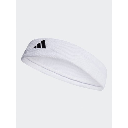 Opaska materiałowa adidas Tennis Headband HT3908 Biały ze sklepu eobuwie.pl w kategorii Opaski do włosów - zdjęcie 170758366