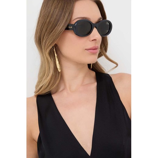 Gucci okulary przeciwsłoneczne damskie kolor czarny ze sklepu ANSWEAR.com w kategorii Okulary przeciwsłoneczne damskie - zdjęcie 170758679