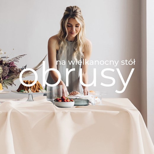 OBRUS WIELKANOCNY - Musztardowy 140x220 Room99 One Size Room99