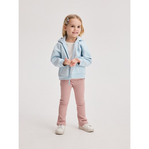 Reserved - Bluza dresowa z kapturem - jasnoniebieski ze sklepu Reserved w kategorii Bluzy dziewczęce - zdjęcie 170767245