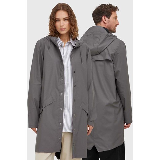 Rains kurtka przeciwdeszczowa 12020 Jackets kolor szary przejściowa ze sklepu PRM w kategorii Kurtki damskie - zdjęcie 170769466