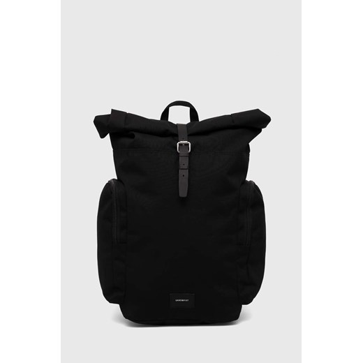 Sandqvist plecak Axel kolor czarny duży gładki SQA2205 ze sklepu PRM w kategorii Plecaki - zdjęcie 170770126