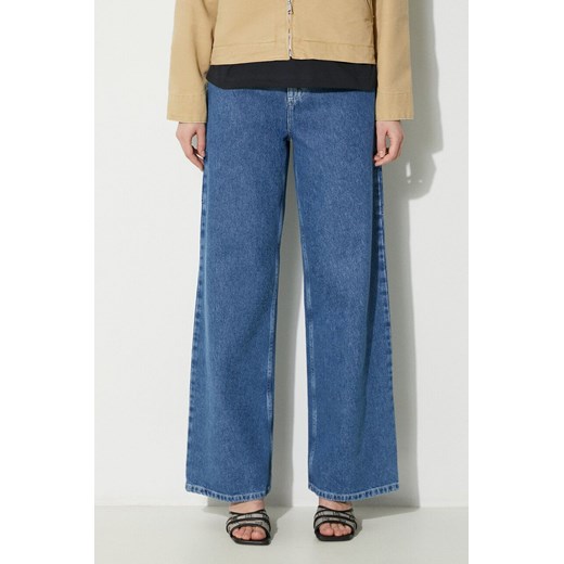 Carhartt WIP jeansy Jens Pant damskie high waist I032709.160 ze sklepu PRM w kategorii Jeansy damskie - zdjęcie 170770176