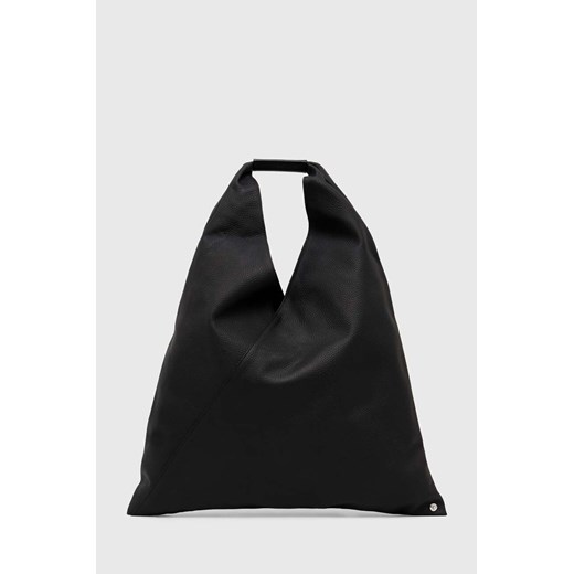 MM6 Maison Margiela torebka skórzana Classic Japanese Handbag kolor czarny S54WD0039 ze sklepu PRM w kategorii Torby Shopper bag - zdjęcie 170770226