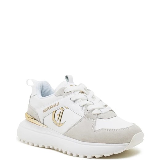 Buty sportowe damskie Just Cavalli sneakersy skórzane