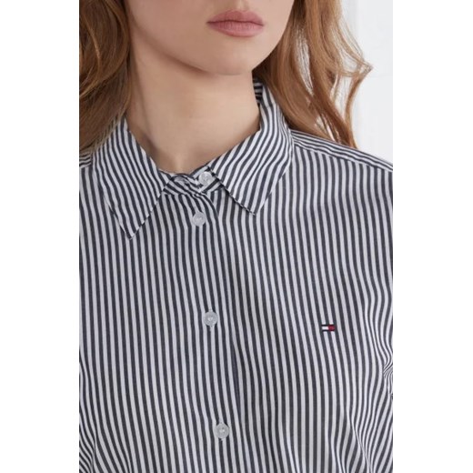 Sukienka Tommy Hilfiger z kołnierzykiem z długimi rękawami casual 