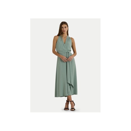 Lauren Ralph Lauren Sukienka koktajlowa 253911848003 Zielony Regular Fit ze sklepu MODIVO w kategorii Sukienki - zdjęcie 170771716