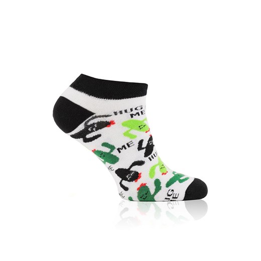 Skarpetki stopki damskie S167S Picos, Kolor biało-czarno-zielony, Rozmiar 35-38, Gee One ze sklepu Intymna w kategorii Skarpetki damskie - zdjęcie 170771857