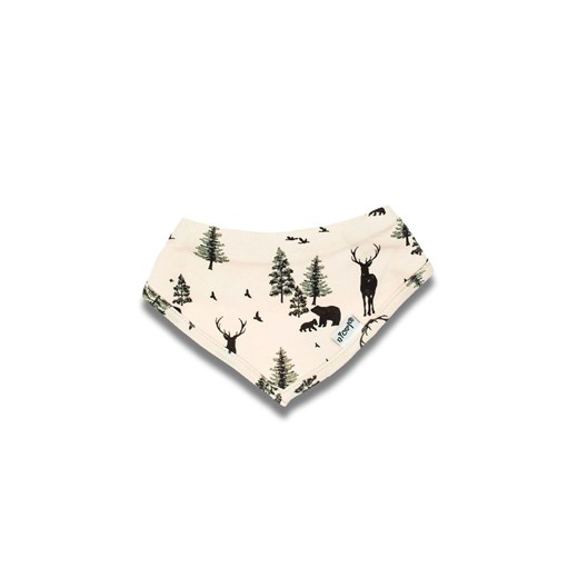 Bawełniana beżowa apaszka z motywem leśnym ze sklepu 5.10.15 w kategorii Szaliki dziecięce - zdjęcie 170772499