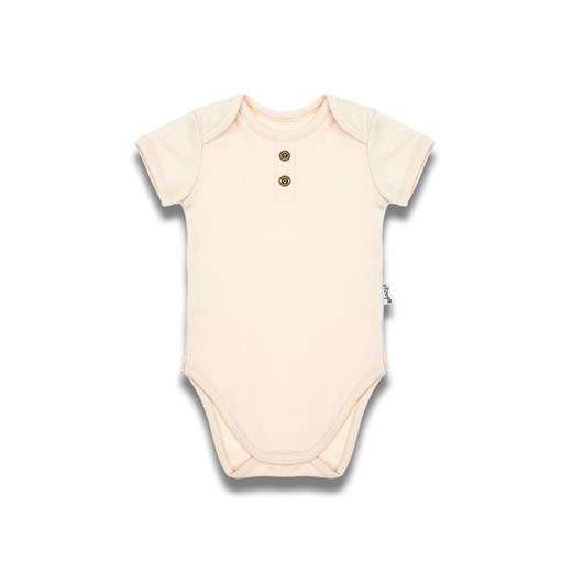 Bawełniane beżowe body chłopięce z krótkim rękawem ze sklepu 5.10.15 w kategorii Body niemowlęce - zdjęcie 170772746