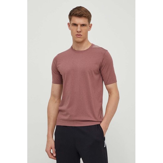 Calvin Klein Performance t-shirt treningowy kolor różowy gładki ze sklepu ANSWEAR.com w kategorii T-shirty męskie - zdjęcie 170775299