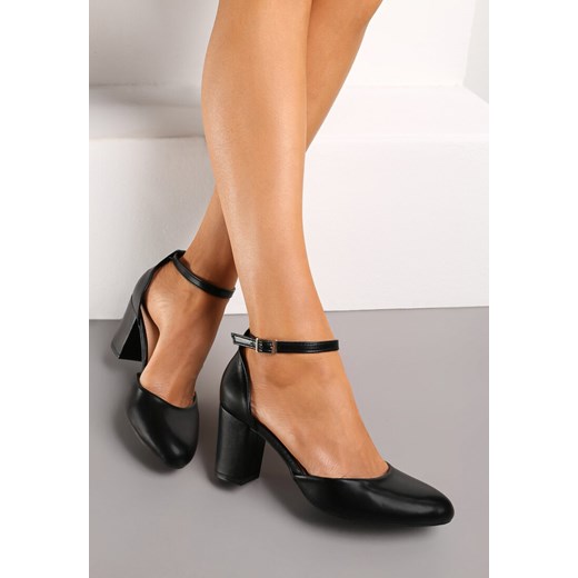 Czółenka Born2be na słupku eleganckie 