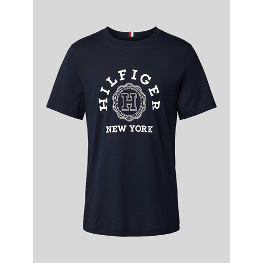 T-shirt z nadrukiem z logo model ‘HILFIGER COIN’ ze sklepu Peek&Cloppenburg  w kategorii T-shirty męskie - zdjęcie 170778478
