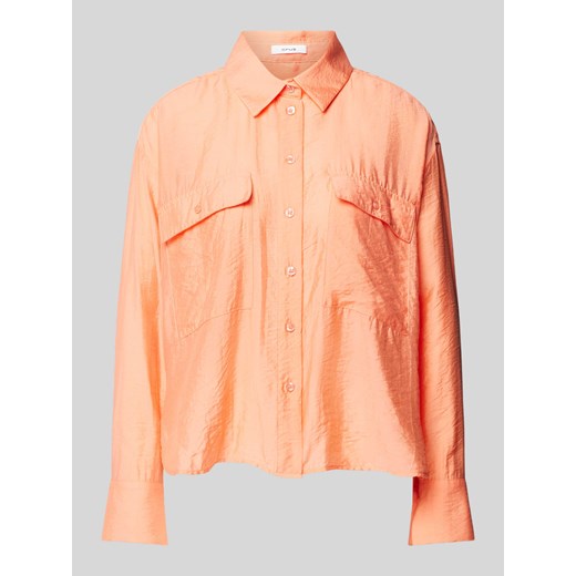 Bluzka z kieszeniami z patką na piersi model ‘Fastelle’ ze sklepu Peek&Cloppenburg  w kategorii Koszule damskie - zdjęcie 170778557