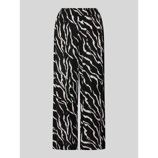 Spodnie materiałowe z szeroką,skróconą nogawką model ‘dacia’ ze sklepu Peek&Cloppenburg  w kategorii Spodnie damskie - zdjęcie 170778596
