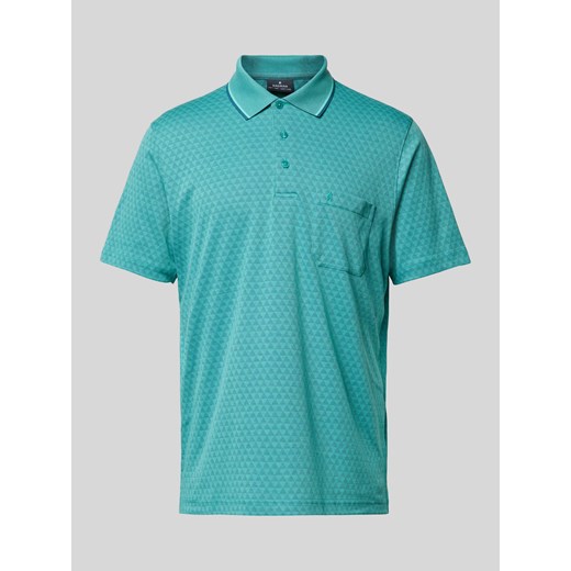 Koszulka polo o kroju regular fit ze wzorem na całej powierzchni ze sklepu Peek&Cloppenburg  w kategorii T-shirty męskie - zdjęcie 170778738
