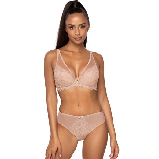 Biustonosz push-up beżowy Estelle M-0198/11, Kolor beżowy, Rozmiar 85B, Mat ze sklepu Intymna w kategorii Biustonosze - zdjęcie 170781716