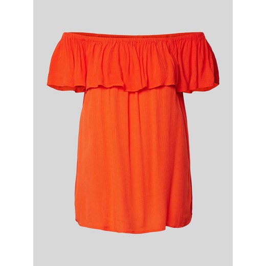 Bluzka z odkrytymi ramionami i falbaną model ‘MARRAKECH’ ze sklepu Peek&Cloppenburg  w kategorii Bluzki damskie - zdjęcie 170781786