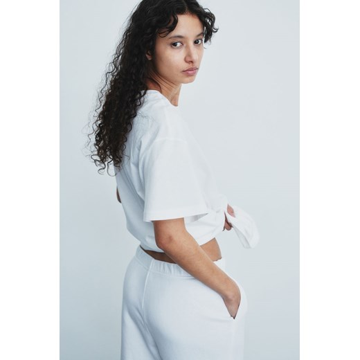 H & M - T-shirt oversize - Biały ze sklepu H&M w kategorii Bluzki damskie - zdjęcie 170781845