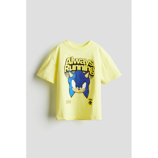 H & M - T-shirt z nadrukiem - Żółty ze sklepu H&M w kategorii T-shirty chłopięce - zdjęcie 170781847