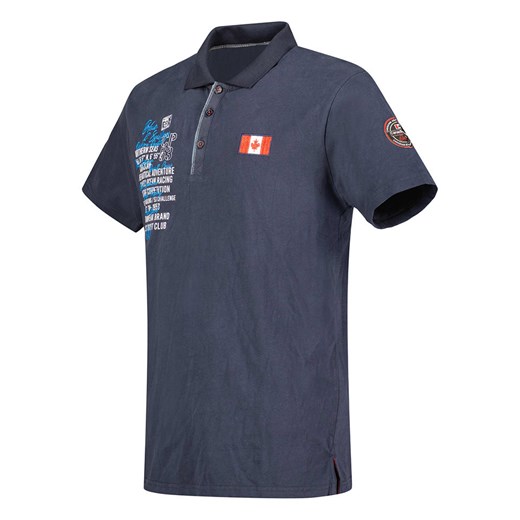 T-shirt męski Canadian Peak z napisami w stylu młodzieżowym z krótkim rękawem 