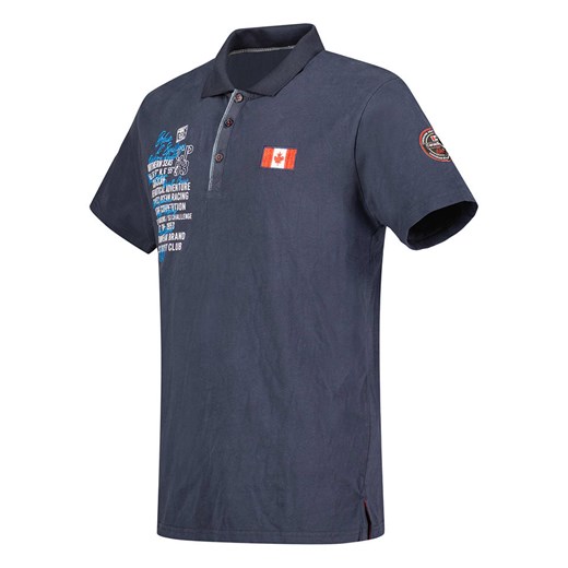 T-shirt męski Canadian Peak z napisami w stylu młodzieżowym z krótkim rękawem
