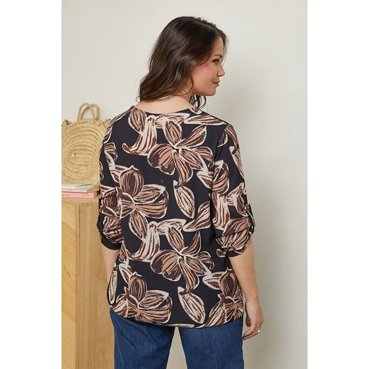 Curvy Lady Bluzka w kolorze czarnym ze wzorem Curvy Lady 48/50 okazja Limango Polska