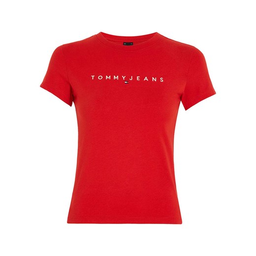 TOMMY JEANS Koszulka w kolorze czerwonym ze sklepu Limango Polska w kategorii Bluzki damskie - zdjęcie 170784186