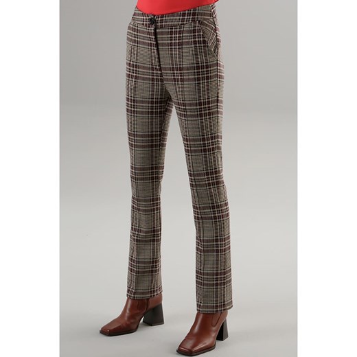 Aniston Spodnie w kolorze brązowym ze sklepu Limango Polska w kategorii Spodnie damskie - zdjęcie 170784436