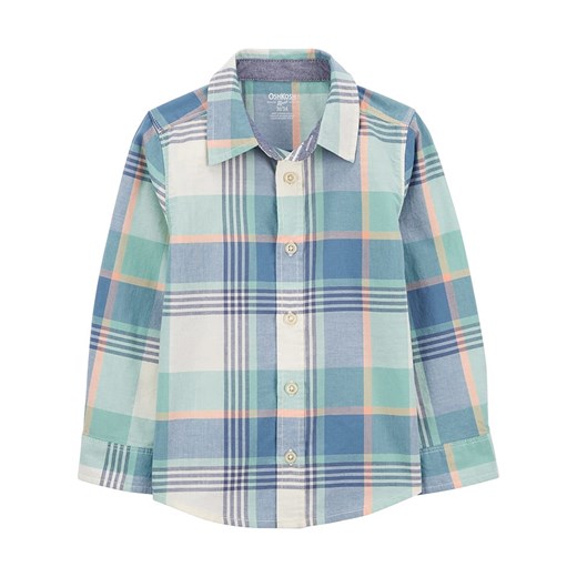 OshKosh Koszula w kolorze zielono-niebieskim ze sklepu Limango Polska w kategorii Koszule chłopięce - zdjęcie 170785098