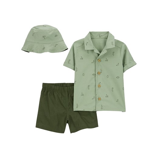 carter&apos;s 3-częściowy zestaw w kolorze zielonym ze sklepu Limango Polska w kategorii Komplety niemowlęce - zdjęcie 170785178