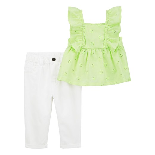 carter&apos;s 2-częściowy zestaw w kolorze zielono-białym ze sklepu Limango Polska w kategorii Komplety niemowlęce - zdjęcie 170785216