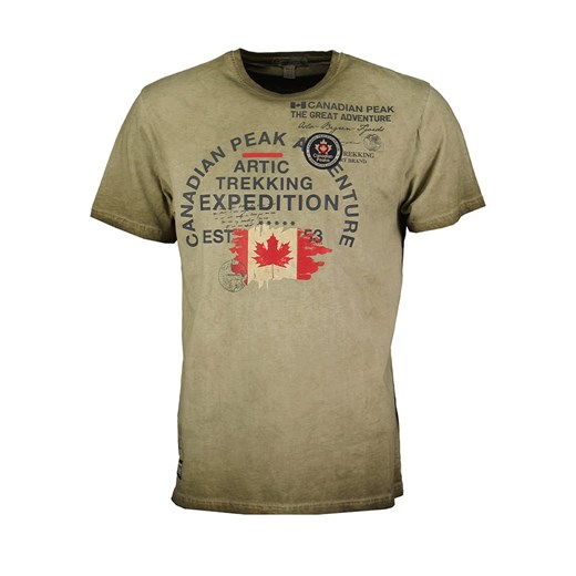 Zielony t-shirt męski Canadian Peak 