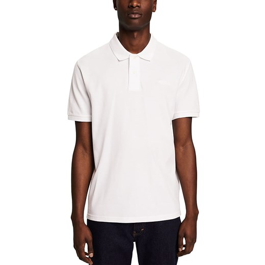 ESPRIT Koszulka polo w kolorze białym ze sklepu Limango Polska w kategorii T-shirty męskie - zdjęcie 170785668