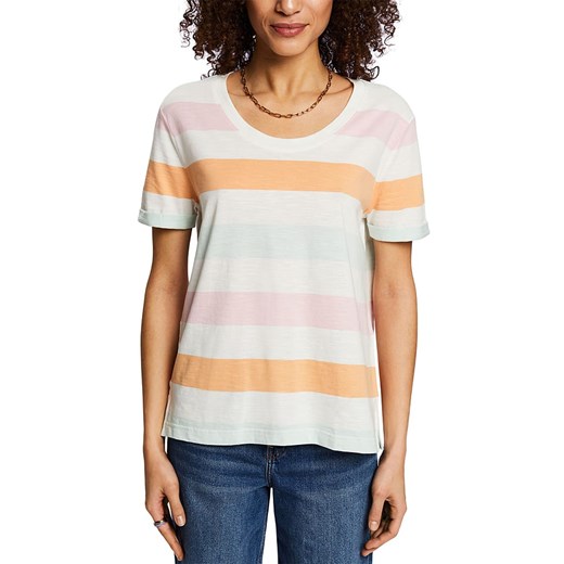 ESPRIT Koszulka w kolorze kremowym ze wzorem ze sklepu Limango Polska w kategorii Bluzki damskie - zdjęcie 170785858
