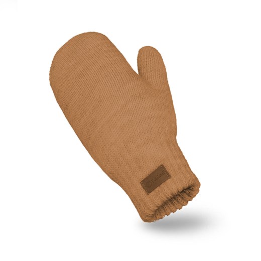 Rękawiczki damskie z jednym palcem w kolorze camel Pamami uniwersalny JK-Collection