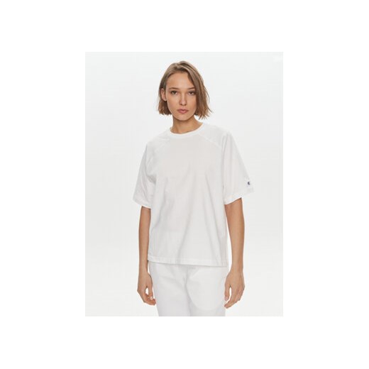 Champion T-Shirt 117351 Biały Relaxed Fit ze sklepu MODIVO w kategorii Bluzki damskie - zdjęcie 170792286