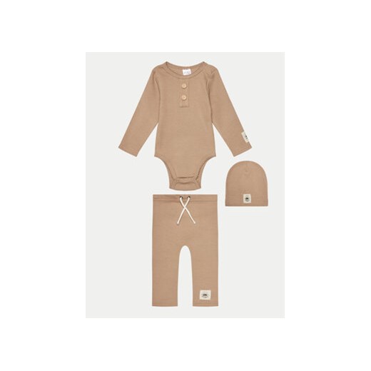 Jamiks Komplet body i spodnie Ariel I JZF350 Beżowy Regular Fit ze sklepu MODIVO w kategorii Komplety niemowlęce - zdjęcie 170792836