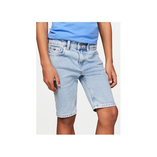 Tommy Hilfiger Szorty jeansowe Scanton KB0KB08988 M Niebieski Regular Fit ze sklepu MODIVO w kategorii Spodenki chłopięce - zdjęcie 170793036