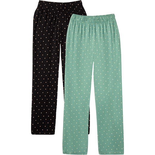 Spodnie do spania (2 pary) ze sklepu bonprix w kategorii Piżamy damskie - zdjęcie 170793577
